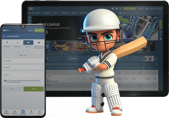 1xBet Cricket Registration