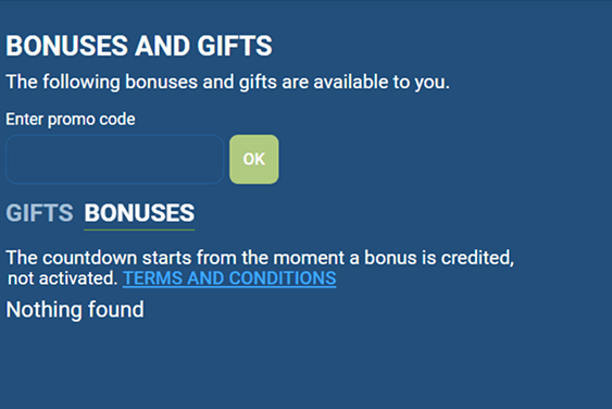 Clear active bonuses